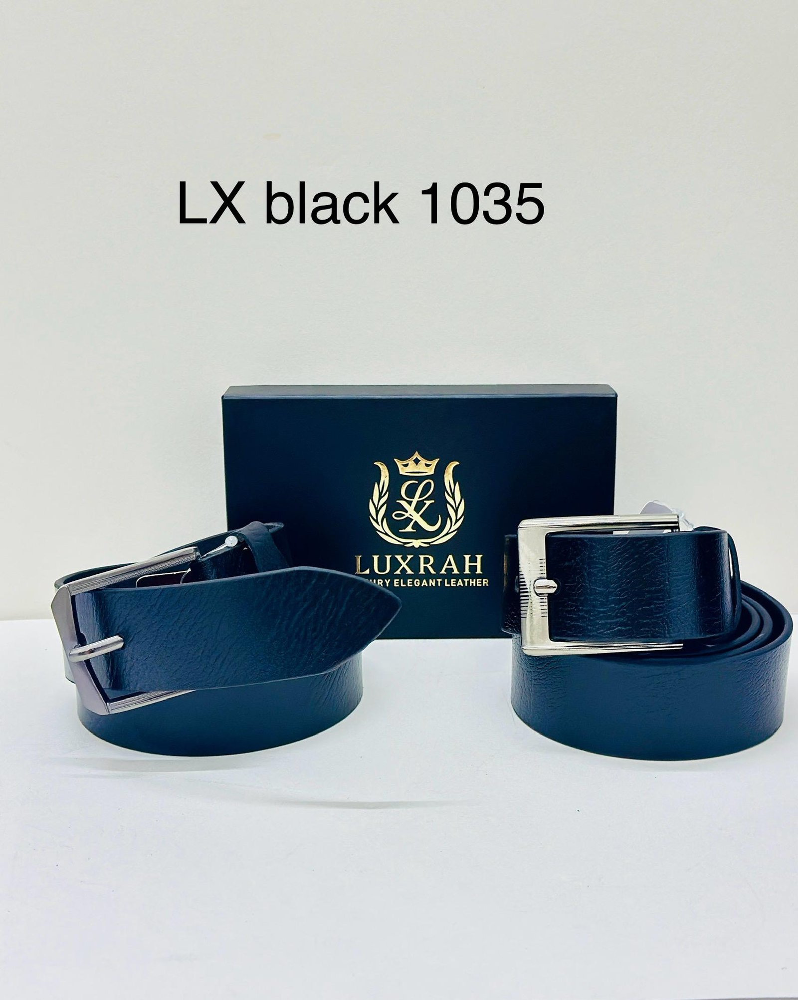 LXL LEATHER BELT 1035 BLACK